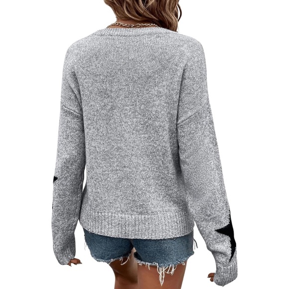 Star pattern knit sweater - Picture 2 of 5